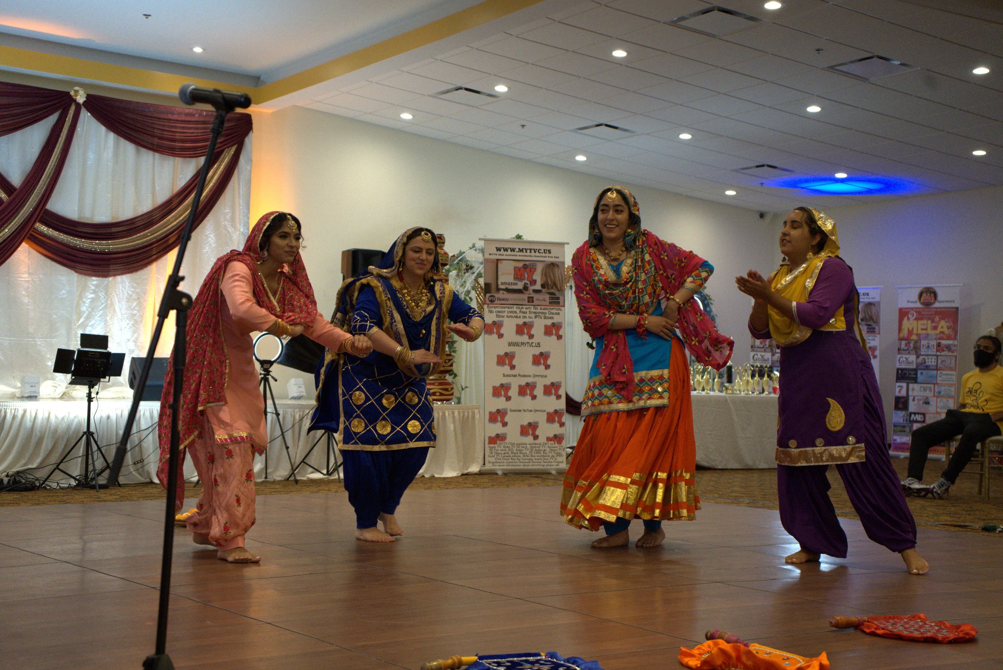 Cultural dance performance on stage